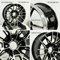 Nouvelle jante de golf en alliage d'aluminium forgé de 14 pouces (14x7) pour voiturette de golf, voiture de tourisme, véhicule de chasse, voiture électrique, quads et accessoires