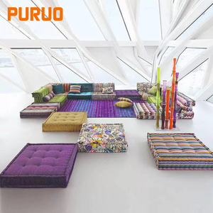 Ensemble de canapé modulable PURUO vert à profil de salon d'inspiration personnalisée canapé divano meubles en tissu roche <span class=keywords><strong>bobois</strong></span> mah jong canapé - Product Image 4