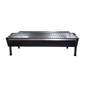 Parrilla de carbón rectangular de acero inoxidable de primera calidad al por mayor, soporte de mesa Manqal, quemador de carbón para shisha grande blanco, rejilla de malla para barbacoa - Product Image 1