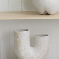 Vase à fleurs en béton blanc de table design minimaliste décoration de mariage pièce maîtresse vase en céramique pour la décoration intérieure
