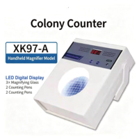Contador de Colonias Digital XK97-A con Lupa 3X y Pantalla LED, Instrumento para Conteo de Bacterias