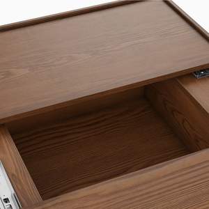 طاولة قهوة ذكية خشبية من AJUNION بتصميم عصري فاخر، أثاث غرفة معيشة مع مساحة تخزين منزلقة مخفية - Product Image 6