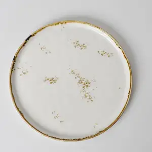 Placas redondas de porcelana cerâmica