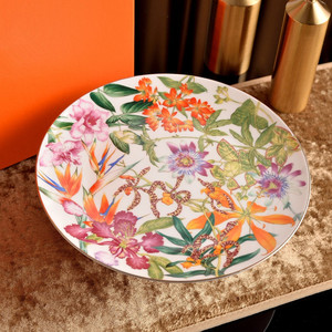 Plato de Postre Creativo de Cerámica de Porcelana Fina, Estilo Rústico, Lujo Ligero, Soporte Multicapa para Postres, para Sala de Estar y Fiestas - Product Image 5