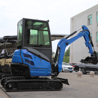 Mini-excavatrice à chenilles avec moteur Kubota, 1,5 tonne, pour usage domestique, livraison gratuite