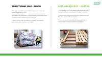 Pieds de palette en carton recyclable industriel auto-adhésifs robustes à une face Pallrun pour base de boîte en carton
