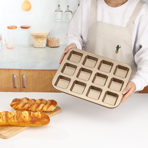 Plaques de cuisson carrées robustes en acier au carbone, parfaites pour les puddings, les gâteaux <span class=keywords><strong>maison</strong></span> et les gâteaux aux hamburgers - Product Image 3