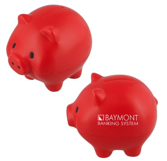 Custom Logo Promotional Gifts Eco-friendly PU Foam Piggy Bank Stress Toys Piggy Bank Shaped Antistress Toy