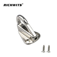 Gancho de resorte para defensa marina con tornillos de acero inoxidable 304/316 para yates y vehículos recreativos, precio mayorista de fábrica
