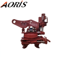 Penyesuaian Sudut Presisi 45 Derajat, Excavator Tilt Rotating Quick Coupler untuk Excavator 5-9 Ton