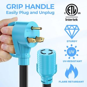 Máy phát điện chuyển đổi chuyển đổi <span class=keywords><strong>Adapter</strong></span> dây TT-30P Nam để L14-30R nữ, 30 AMP <span class=keywords><strong>3</strong></span> <span class=keywords><strong>prong</strong></span> để 4 <span class=keywords><strong>prong</strong></span> cắm <span class=keywords><strong>Adapter</strong></span> - Product Image 2