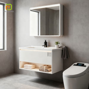 Vente en gros d'usine Meuble-lavabo en acier inoxydable étanche à l'eau Meuble-lavabo mural Ensemble <span class=keywords><strong>de</strong></span> meuble <span class=keywords><strong>de</strong></span> <span class=keywords><strong>salle</strong></span> <span class=keywords><strong>de</strong></span> <span class=keywords><strong>bain</strong></span> - Product Image 1