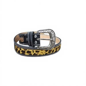 BS INTERNATIONAL High Quality Cow Hide Leather Vintage Skull Steel Buckle Eco-Friendly Lightweight Men's Belt India Long Lasting - Product Image 5