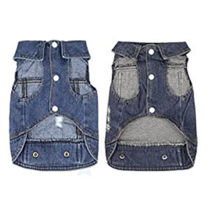 Fabrika kaynağı özel moda lüks Jean köpek giysileri yeni klasik tasarımcılar ceketler yelek tulum fabrika kaynağı özel - Product Image 5