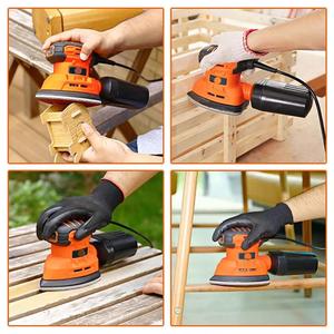 Mini <span class=keywords><strong>Lijadora</strong></span> Eléctrica Triangular de 130W 230V, <span class=keywords><strong>Lijadora</strong></span> de Masilla <span class=keywords><strong>con</strong></span> Recolección de Polvo, Herramienta para Pulir Muebles - Product Image 4