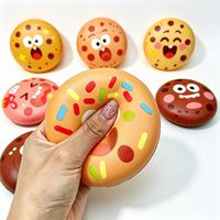 Nouveau jouet anti-stress en PU souple à rebond lent, en forme de biscuit et de haricot, nouveauté transfrontalière, ornement de bureau, directement de l'usine