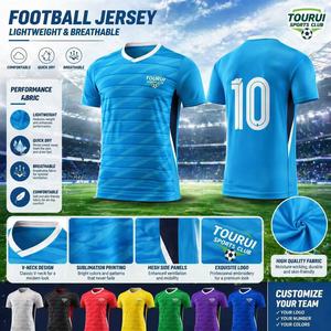 Groothandel op maat gemaakte voetbaltenues & voetbalshirts - Hoge kwaliteit, ademende, gepersonaliseerde trainingsuniformen voor teams en clubs - Product Image 3
