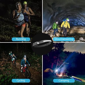 Lampe frontale LED rechargeable avec charge USB, luminosité réglable, batterie 2000 mAh pour le camping et les activités de plein air - Product Image 5