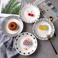 Assiette de service en céramique, assiettes à dîner en porcelaine blanche bon marché pour mariage assiettes à soupe personnalisées
