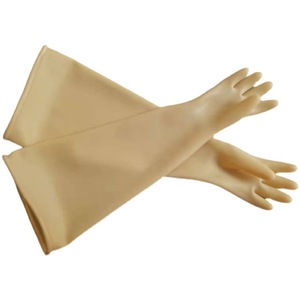 Gants longs antistatiques en latex naturel importé, épaisseur 750*2,4 mm, qualité recherche, résistants aux acides, aux alcalis et à la corrosion. - Product Image 3