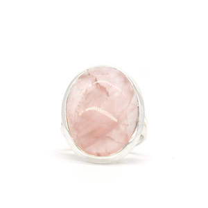 Bague en quartz rose, pierre précieuse, faite à la main, argent sterling 925, bijoux de fiançailles et de mariage pour femmes, pierre naturelle, styles personnalisés - Product Image 2