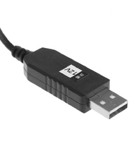 Transformador de aumento de CC de 5V a 9V, 12V, 500ma, cable de alimentación USB de 5,5x2,1mm para tira de luces LED de enrutador