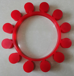 Mt mận hoa đàn hồi khớp nối đệm Pad polyurethane đàn hồi khối làm bằng cao su bền Tính năng đúc dịch vụ chế biến - Product Image 4