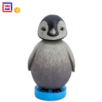 Statue de pingouin, mignonne, en résine, de haute qualité, personnalisée, vente en gros