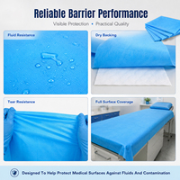 Housse de table d'examen imperméable jetable en non-tissé, drap de lit anti-fluide pour clinique médicale, fournisseur OEM