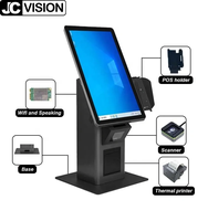 Kiosque de commande de terminaux de point de vente de restaurants Kiosque numérique intelligent en aluminium pour aliments Paiement de la machine Kiosque libre-service