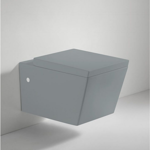 Villa commerciale décor à la maison couleur mate une pièce toilette suspendue au mur p-trap toilette de salle de bain en céramique allongée - Product Image 6