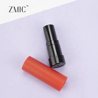 Contenants pour baume à lèvres dorés, tubes de rouge à lèvres vides ronds en plastique, avec logo personnalisé, capuchon transparent, étuis à rouge à lèvres, tubes de baume à lèvres rechargeables en vrac
