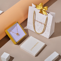 Boîtes d'emballage pour bijoux Lionwrapack, logo personnalisé OEM imprimé sur papier, boîte à bijoux pour boucles d'oreilles, collier, bague, coffret cadeau
