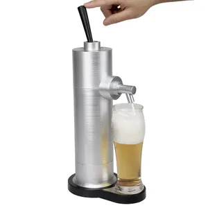 Portable Draft Beer Dispenser Ultrasonic Beer Foam Maker for Any Size Canned Beer