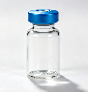 Botellas de vidrio borosilicato transparente con tapa de aluminio azul, frascos de vidrio pequeños y herméticos para regalos y muestras de mercancía pequeña - Product Image 2