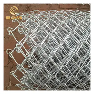 Rouleaux de clôture à maillons de chaîne en acier revêtu de PVC, 5 m, 8 pieds, de haute x 25 pieds, en forme de diamant