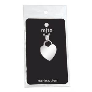 Colgante de Corazón de Acero Chapado en Oro de 20x15mm, Estilo Religioso Lindo, Amuleto Religioso, Joyería de Cristal Impermeable con Patrón Numérico - Product Image 2