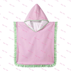 Nueva llegada personalizado Seersucker bebé traje <span class=keywords><strong>de</strong></span> <span class=keywords><strong>baño</strong></span> cubrir Ups niño niña ropa <span class=keywords><strong>de</strong></span> playa Toalla blanca <span class=keywords><strong>trajes</strong></span> <span class=keywords><strong>de</strong></span> <span class=keywords><strong>baño</strong></span> <span class=keywords><strong>de</strong></span> tela 2026 - Product Image 2