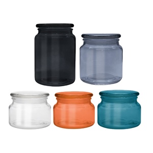 Bán Chạy Lọ Thủy Tinh Đựng Bánh Quy Hộp Đựng Trà Hoa Lon Thiếc Kẹo Lọ Nến Bình Chứa Thủy Tinh Lọ Có Nắp Thủy Tinh - Product Image 3