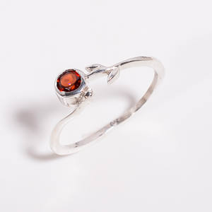 แหวนเงินสเตอร์ลิง925แหวนธรรมชาติสีรุ้งประดับพลอยสีรุ้งแบบมินิมอลผู้ผลิตเครื่องประดับเงินอัญมณี - Product Image 5