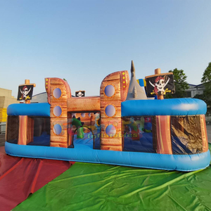 Grand château gonflable avec toboggan, aire de jeux gonflable, combo pirate gonflable - Product Image 6