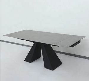 Juego <span class=keywords><strong>de</strong></span> mesa <span class=keywords><strong>de</strong></span> cena extensible con patas <span class=keywords><strong>de</strong></span> metal y cerámica superior, muebles modernos <span class=keywords><strong>de</strong></span> lujo, precio <span class=keywords><strong>de</strong></span> fábrica - Product Image 6