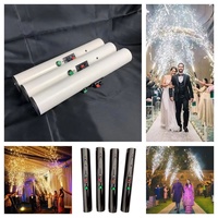 Allumeur de feux d'artifice froids portatif en plastique tricolore |   Allumeur de feux d'artifice rechargeable à double interrupteur, effets sans fumée et inoffensifs pour