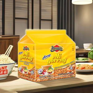 Ibumie Always Mi goreng 5สูตรที่น่าตื่นเต้นอาหารฮาลาลทอด MEE รสดั้งเดิม Penang Nyonya แป้งสาลีแบบกึ่งสำเร็จรูป - Product Image 3