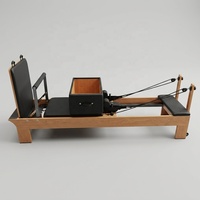 Appareil de Pilates Reformer portable en bois d'érable classique, qualité studio professionnelle, pour le yoga et le fitness, fabriqué au Shandong