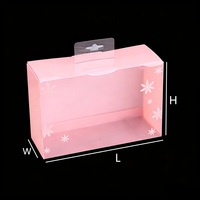 Boîte d'emballage personnalisée en plastique PET transparent pour éponge à maquillage, avec design pliable et imprimé