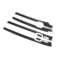 Pour 2019-2023 Hyundai palissade 6 pièces en fibre de carbone 4 portes panneau décor revêtement d'habillage accessoires de voiture décoration intérieure