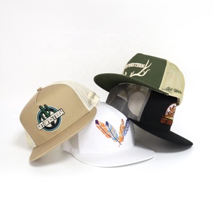 Gorra de Béisbol de Ala Plana Bordada de Alta Calidad, Estilo Vaquero Occidental, para Hombre, Gorra Trucker de Caza, 5 Paneles, Venta al Por Mayor, MOQ Bajo, Fábrica BSCI - Product Image 2