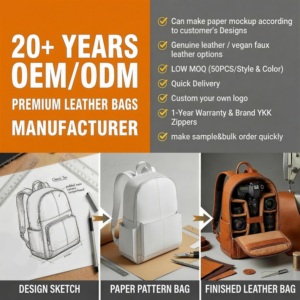 Profesional hecho de alta calidad personalizado hacer cuero cámara video bolsas DSLR Cámara <span class=keywords><strong>mochila</strong></span> <span class=keywords><strong>para</strong></span> fotografía - Product Image 2