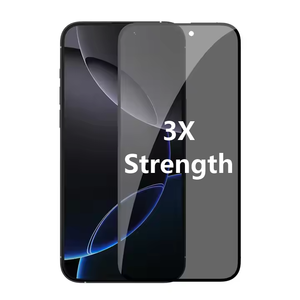 ฟิล์มกันรอยแบบเต็มจอ ป้องกันการมองเห็น สำหรับ iPhone 16 17 Pro Max รุ่นพรีเมียม แข็งแรงขึ้น 3 เท่า  2.5D 9H  กระจกนิรภัยป้องกันการสอดแนม - Product Image 1